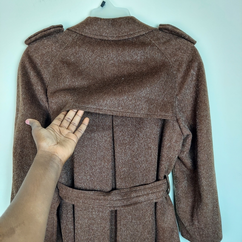 SOLD Von Furstenberg wool belted jacket large - Picture 4 of 6